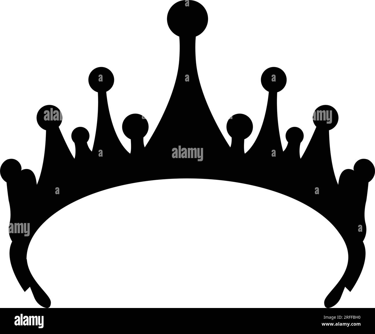 Vektorschablonendesign für die Brautkrone Stock Vektor
