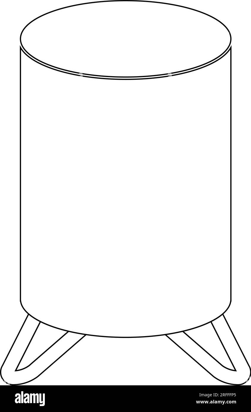 Vektordesign des Wasserbehältersymbols Stock Vektor