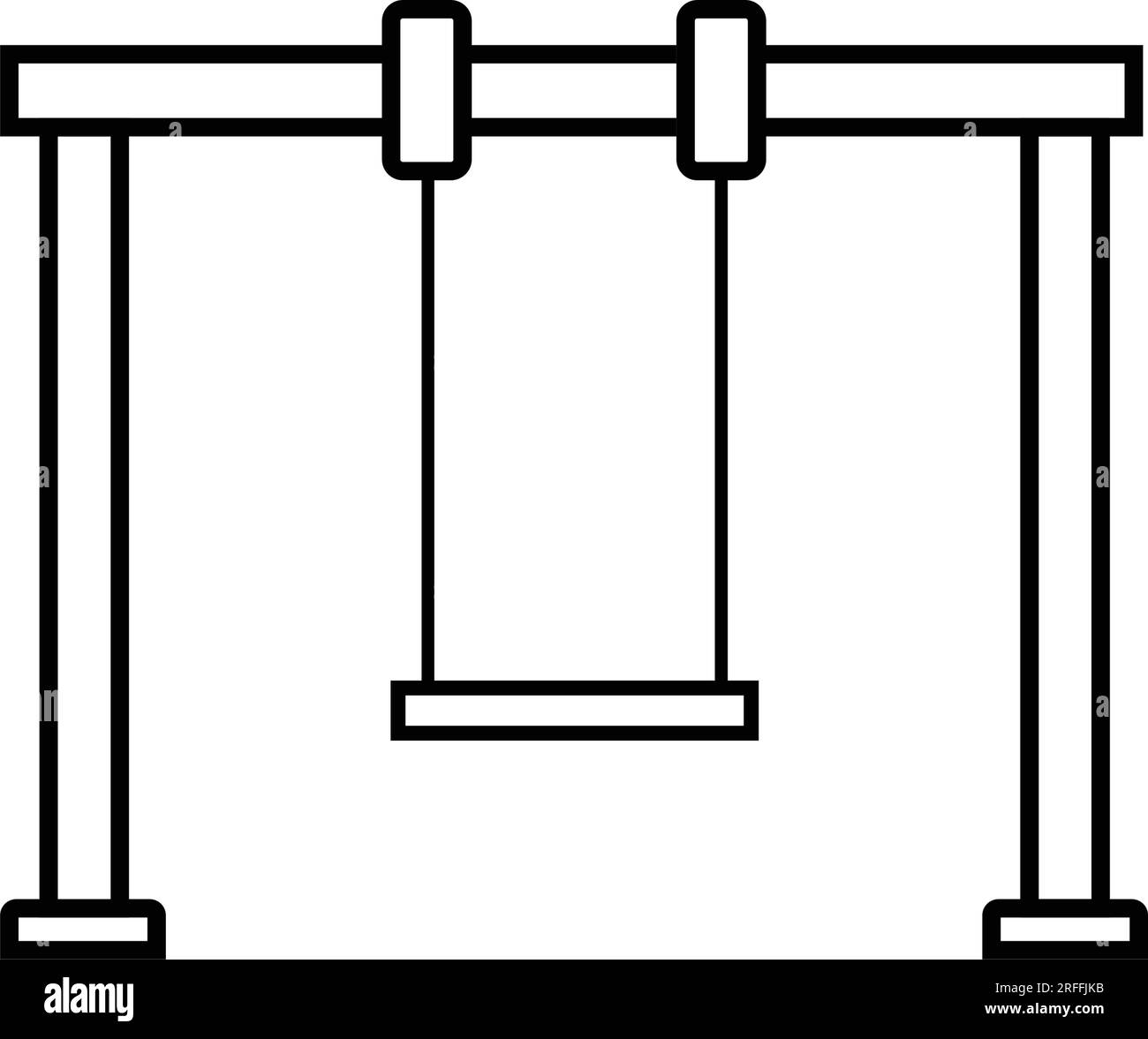 Schaukelsymbol Vektordarstellung Symboldesign Stock Vektor