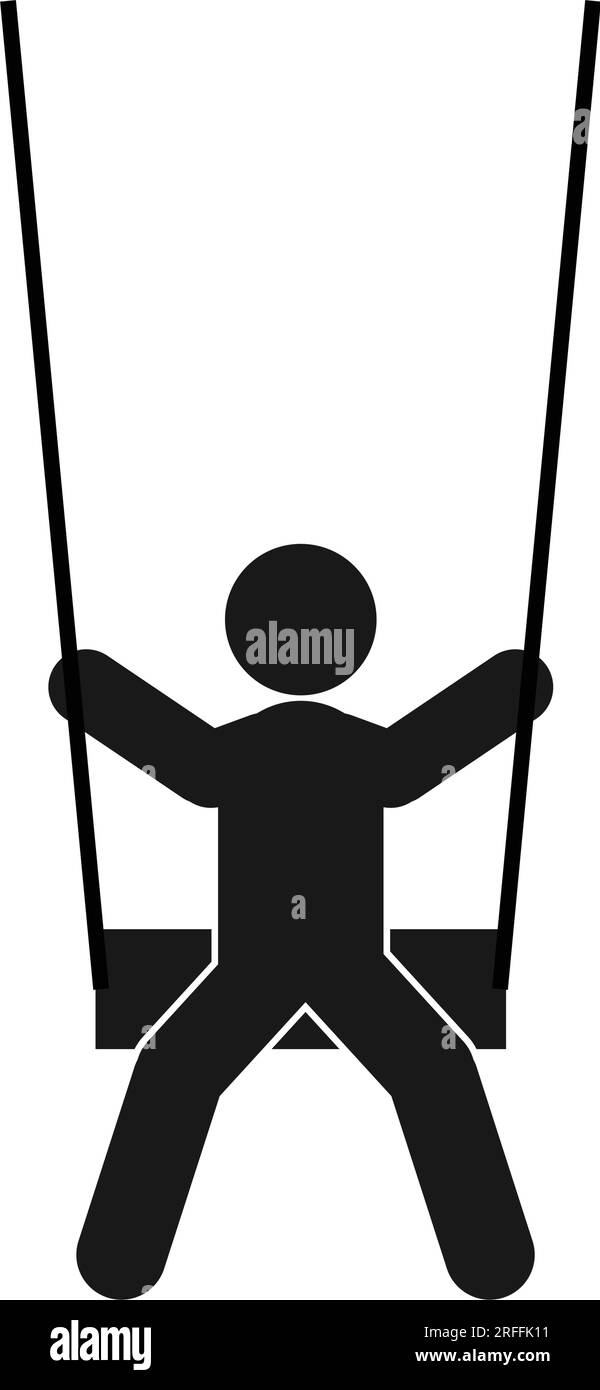 Schaukelsymbol Vektordarstellung Symboldesign Stock Vektor