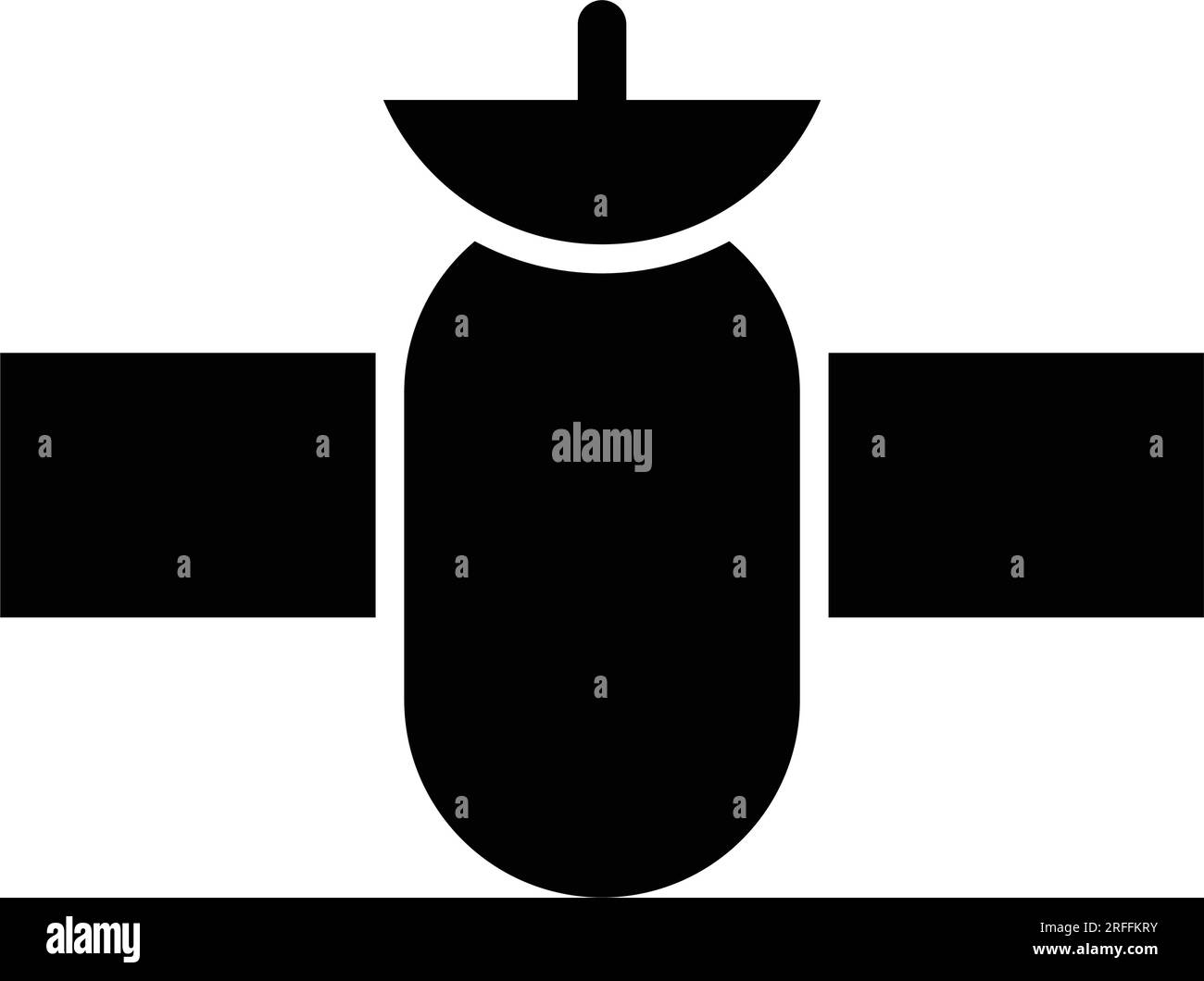 Design der Vektordarstellung der Weltraum-Satellitensymbole Stock Vektor
