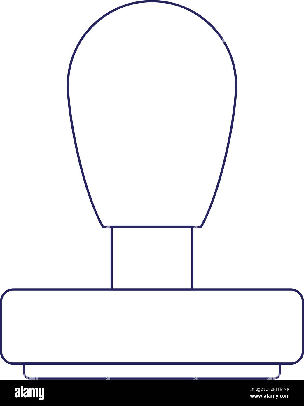 Stempelvektorsymbol Symboldesign Stock Vektor