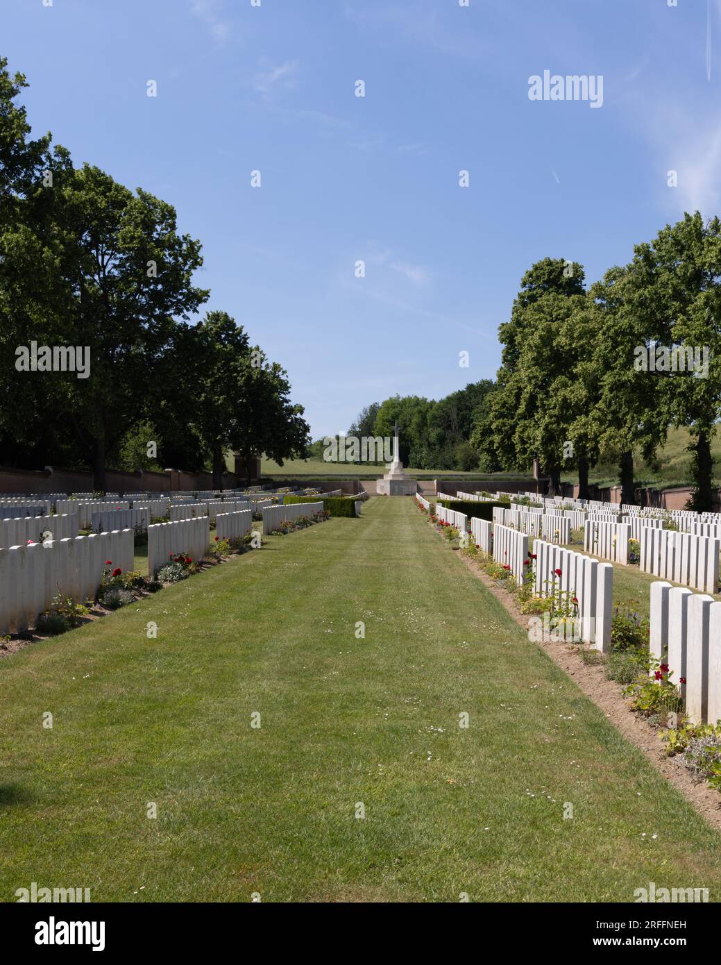 Der CWGC-Friedhof des Großen Krieges von Ancre Stockfoto