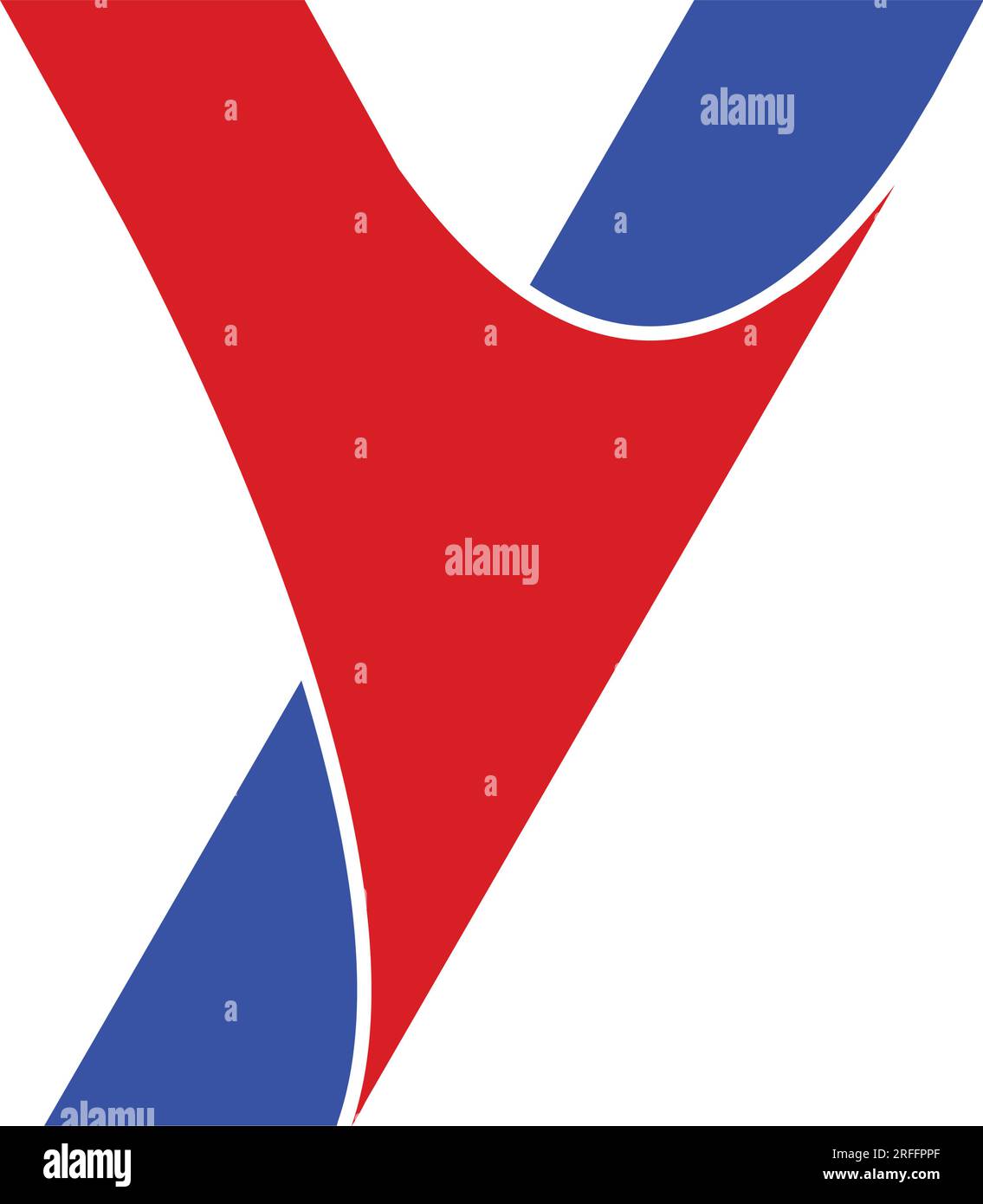 Logo mit dem Buchstaben „Y“ als Vektorzeichnung Stock Vektor