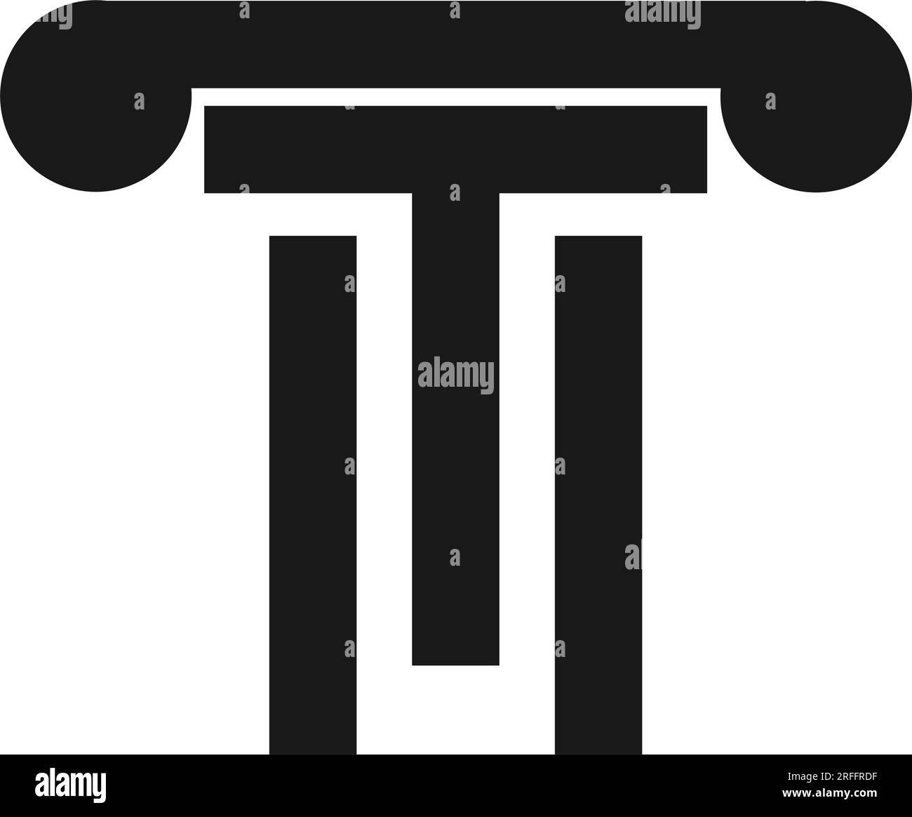 Design der Vektorsymbolvorlage für Spaltenlogos Stock Vektor