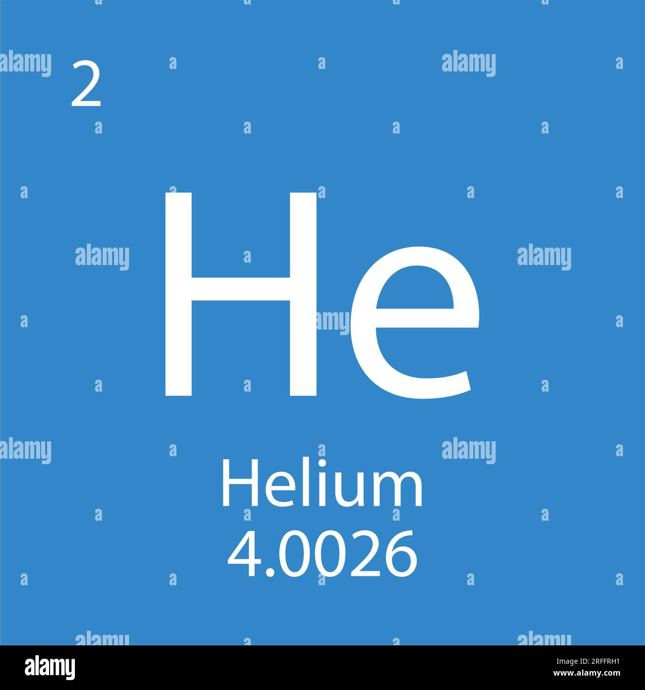 Design der Heliumsymboldarstellung Stock Vektor