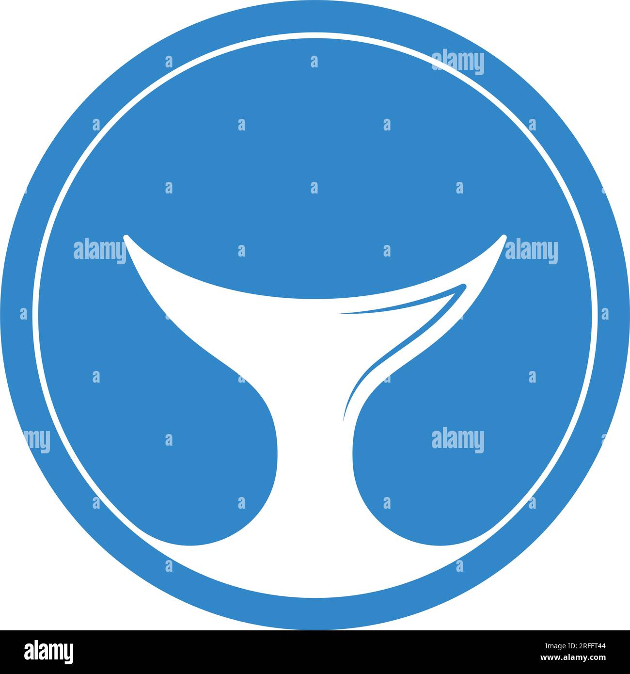 Hai-Schwanz-Symbol Logo Vektordesign Stock Vektor