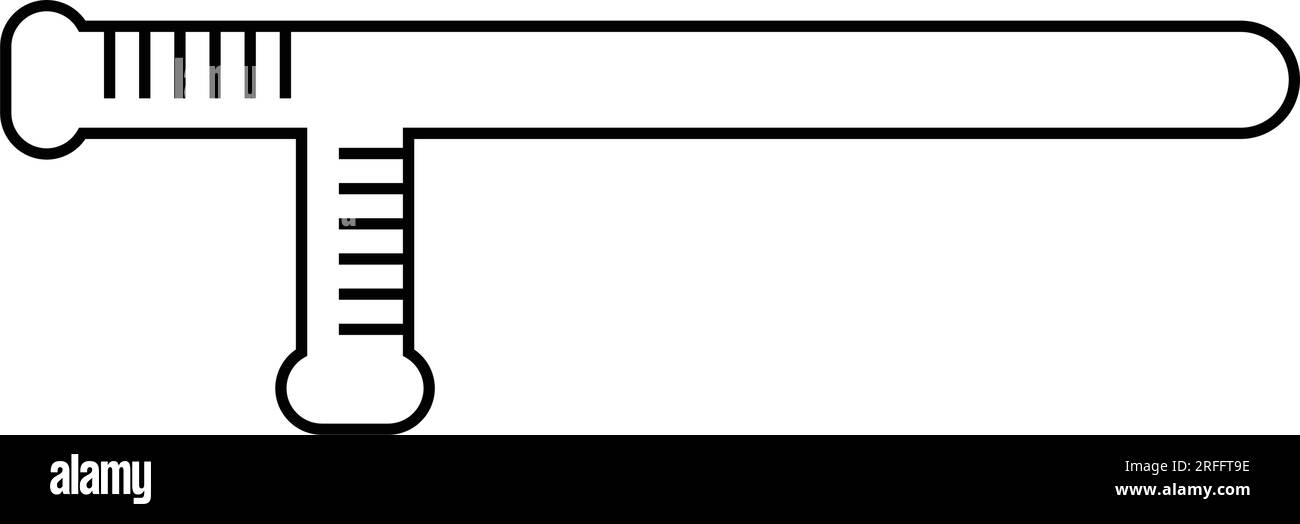 Polizeischläger-Symbol, Vektorsymbol-Design Stock Vektor