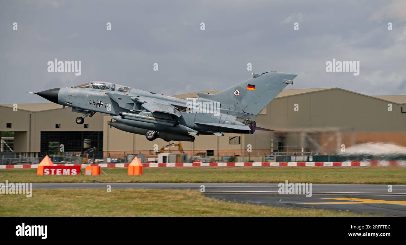 Tornado der Deutschen Luftwaffe bei der Royal International Air Tattoo Stockfoto