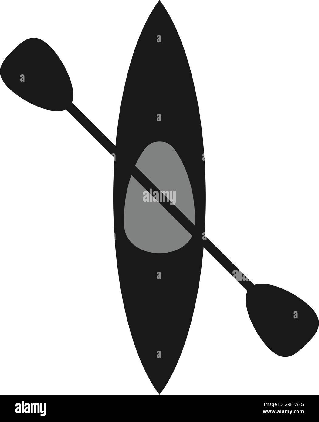 Kajaksport-Symbol Vektordarstellung Symboldesign Stock Vektor