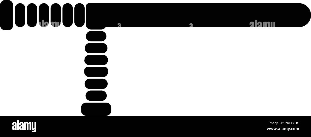 Polizeischläger-Symbol, Vektorsymbol-Design Stock Vektor