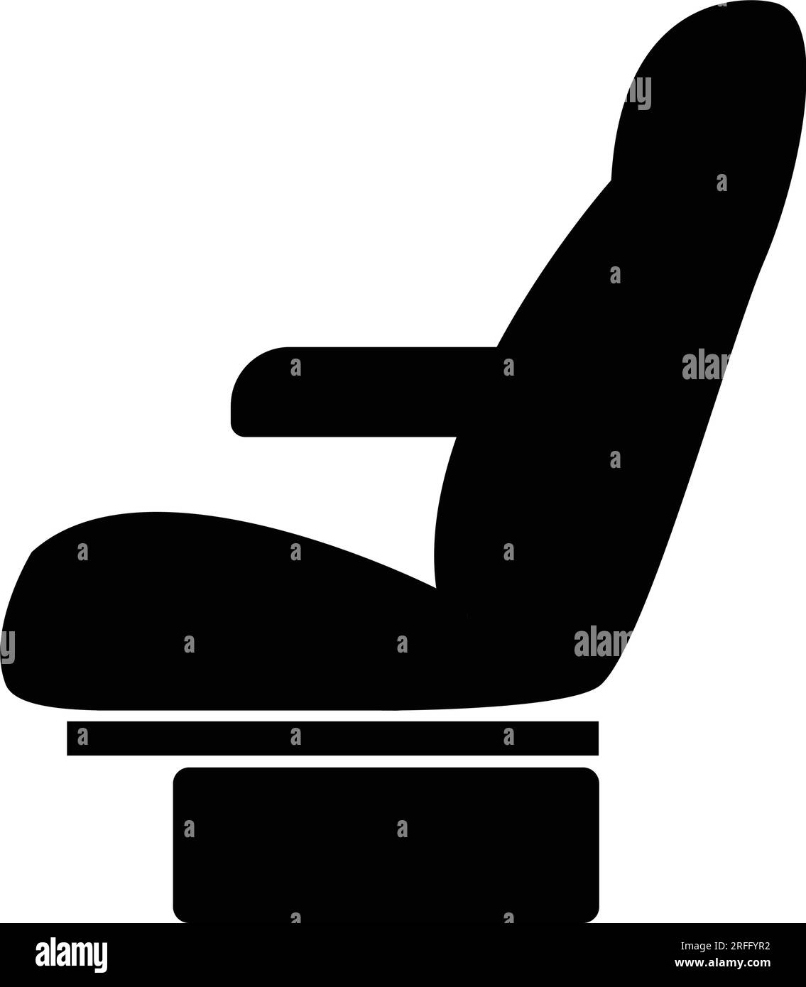 Fahrzeugsitz-Symbol Vektorsymbol-Design Stock Vektor