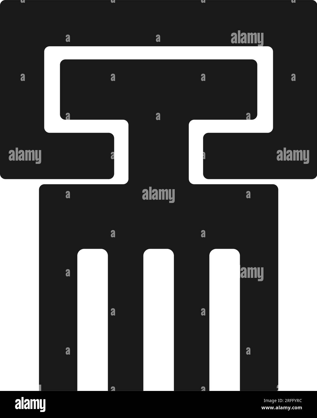 Design der Vektorsymbolvorlage für Spaltenlogos Stock Vektor