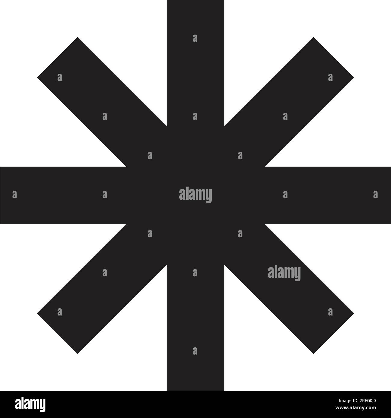 Vektordarstellung mit Sternchen Stock Vektor