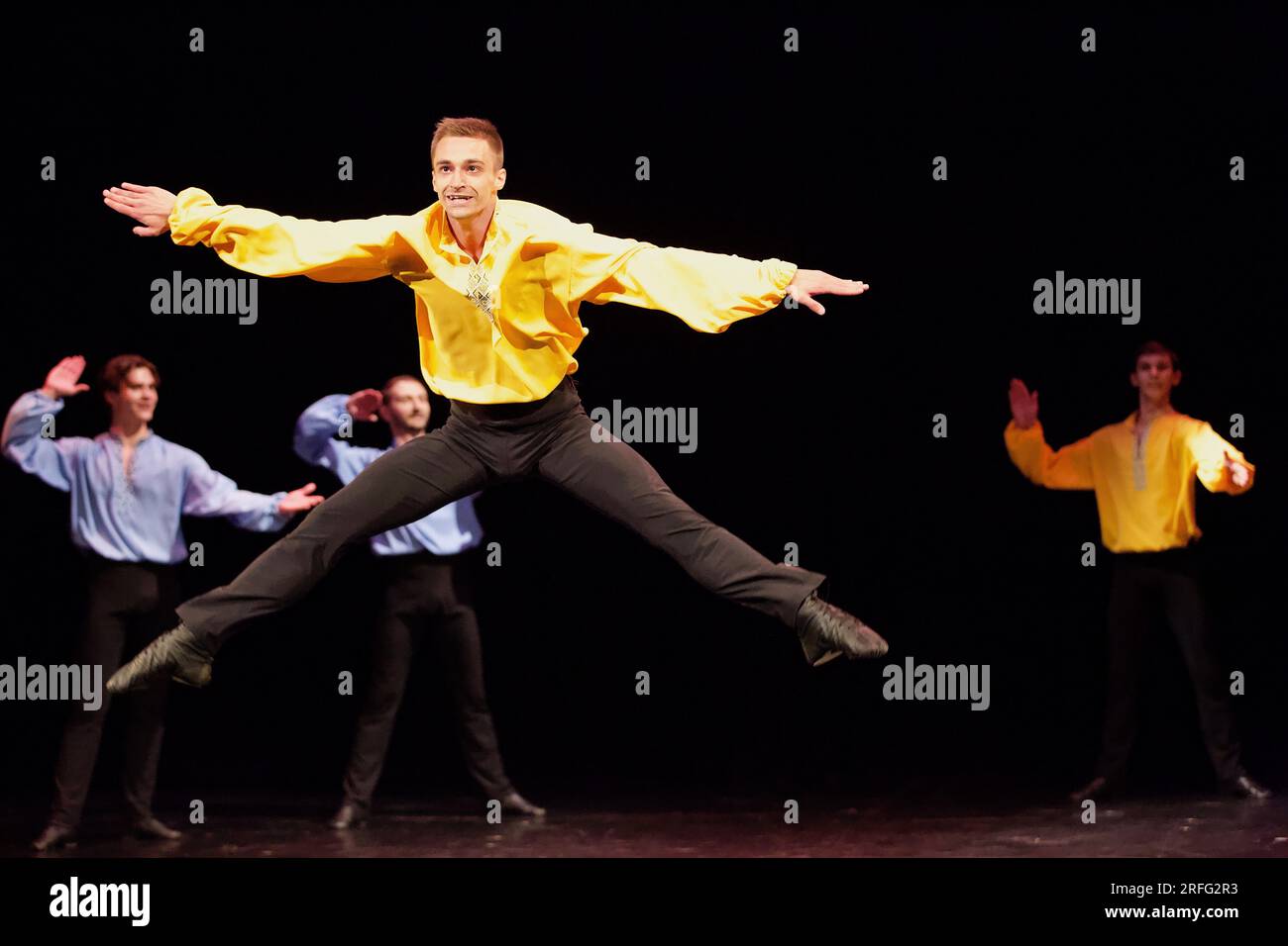 Edinburgh, Großbritannien, August 2. 2023: Kyiv City Ballet tritt auf dem Edinburgh Festival Fringe auf. Bild: DB Media Services / Alamy Stockfoto