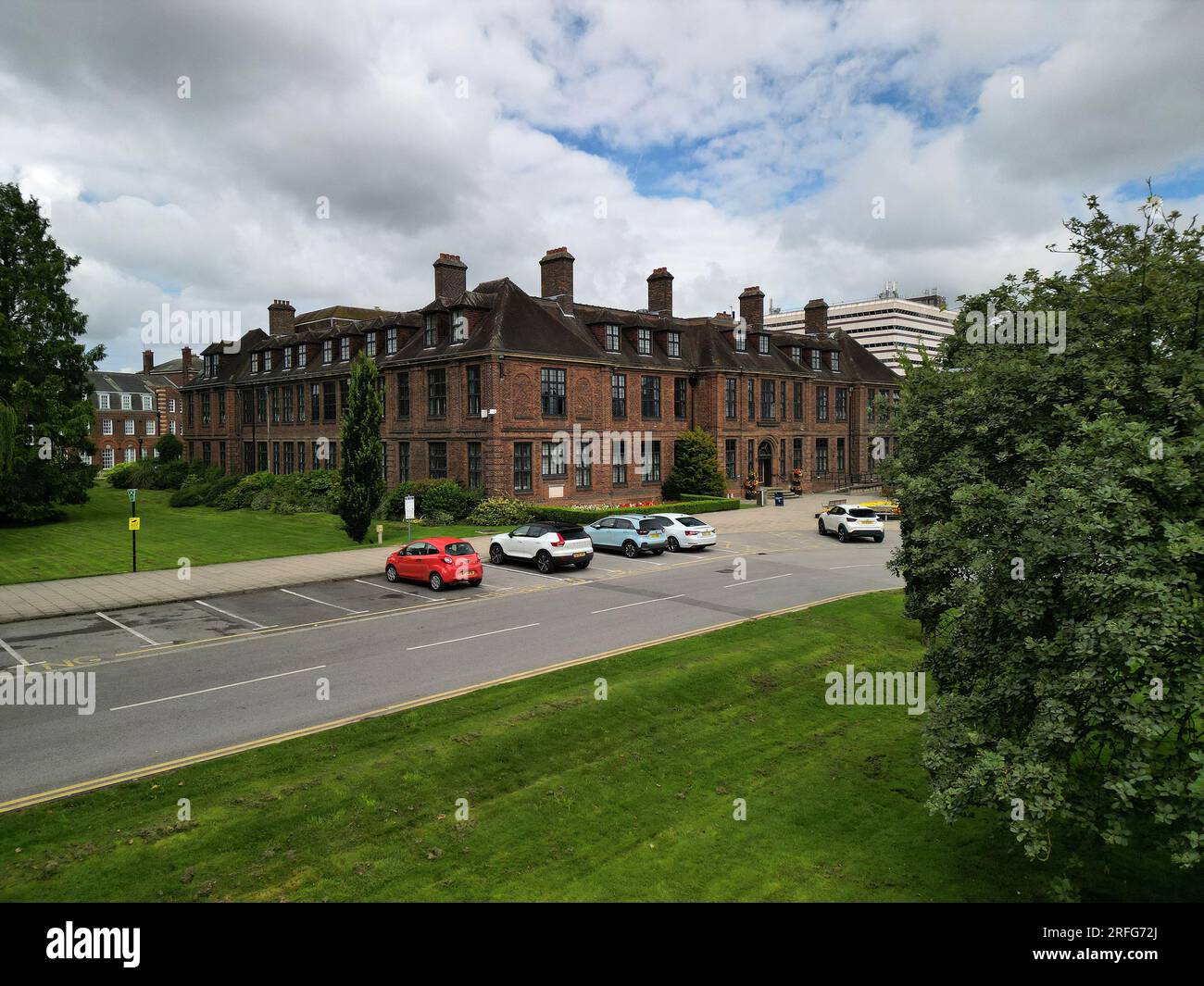 Luftaufnahme der Universität von Hull Campus, Cottingham Road, Kingston upon Hull Stockfoto