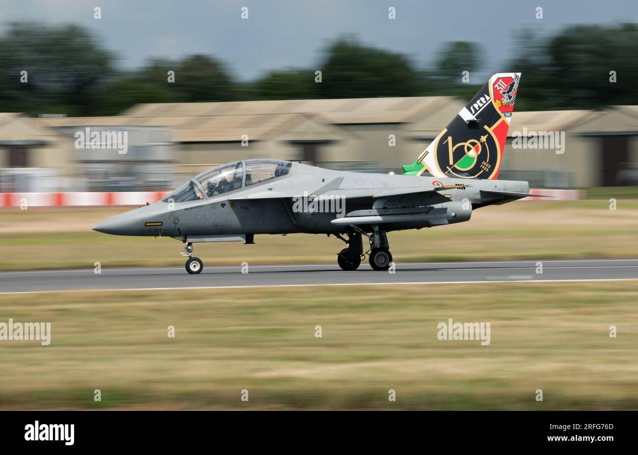 Italin Air Force T-346A Master Advanced Jet Trainer beim Royal International Air Tattoo Stockfoto