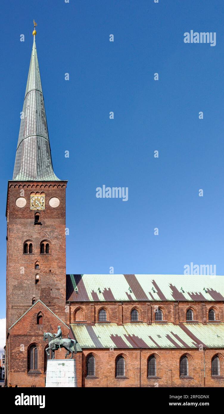 Aarhus Domkirke - Aarhus-Dom-Kirche - Dänemark. Die Höchste Und Längste Kirche In Dänemark. 27. vom Juli 2012 Stockfoto
