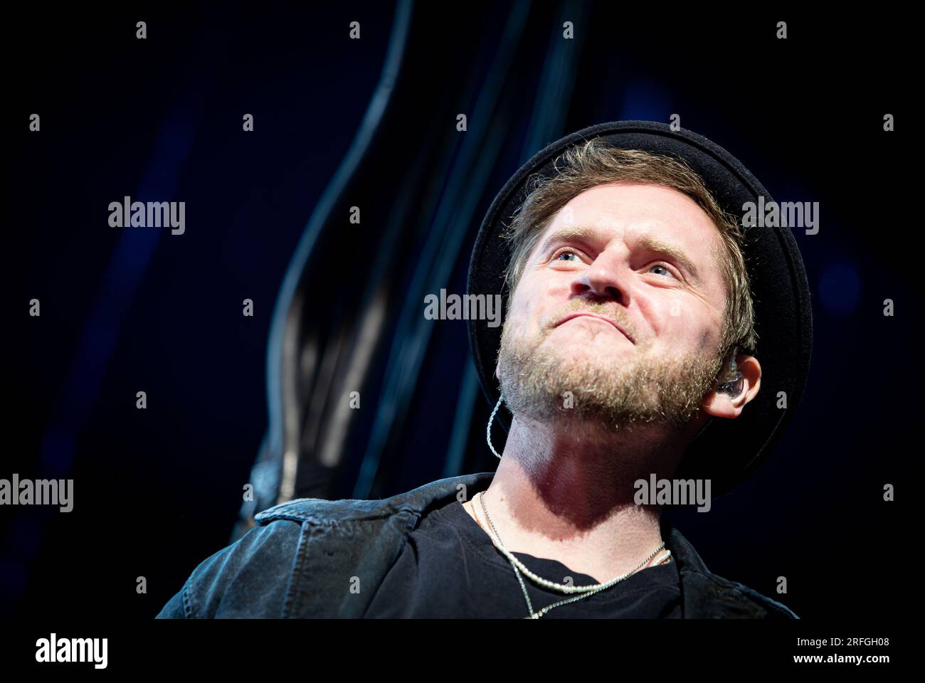 Johannes Oerding auf seiner Plan-A Tour um 06.04.2023 Uhr in der Rudolf Weber Arena in Oberhausen Stockfoto