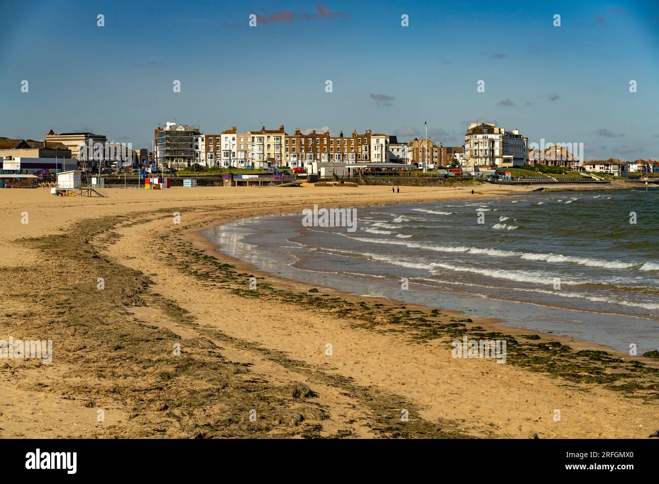 Der Strand von Margate, Kent, England, Großbritannien, Europa | Margate Beach, Kent, England, Vereinigtes Königreich Großbritannien, Europa Stockfoto