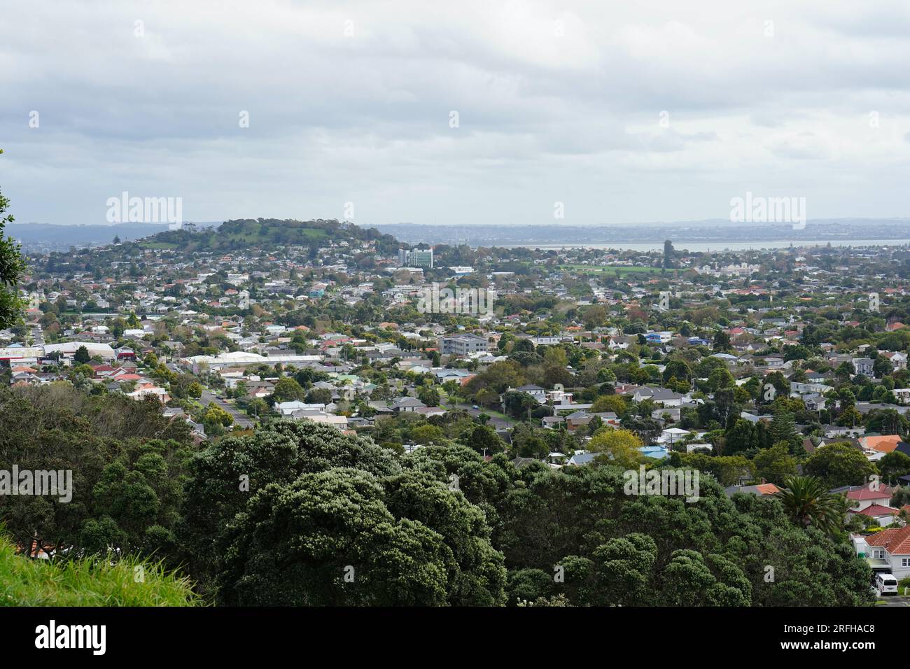 Der zentrale Vorort des Mt. Eden, Auckland Stockfoto