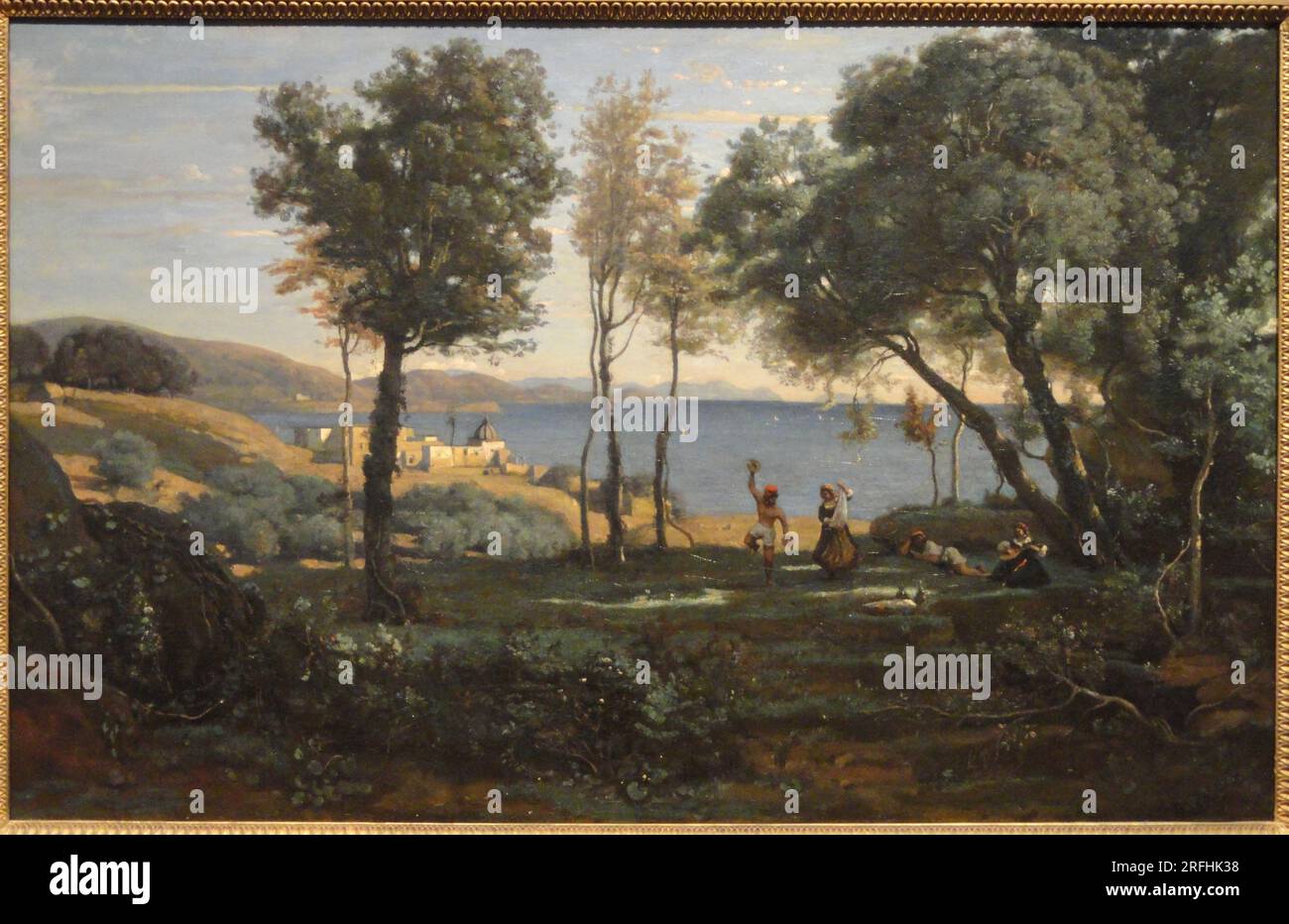 Site des environs de Naples 1841 von Jean-Baptiste Camille Corot Stockfoto