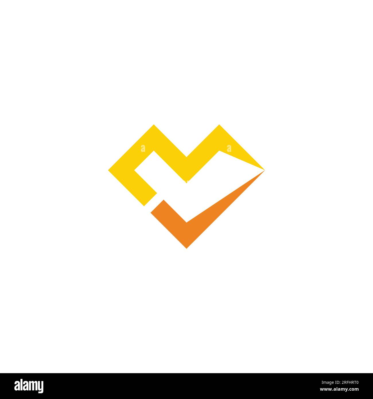 Goldener Standardsymbolvektor mit m-Häkchen Stock Vektor