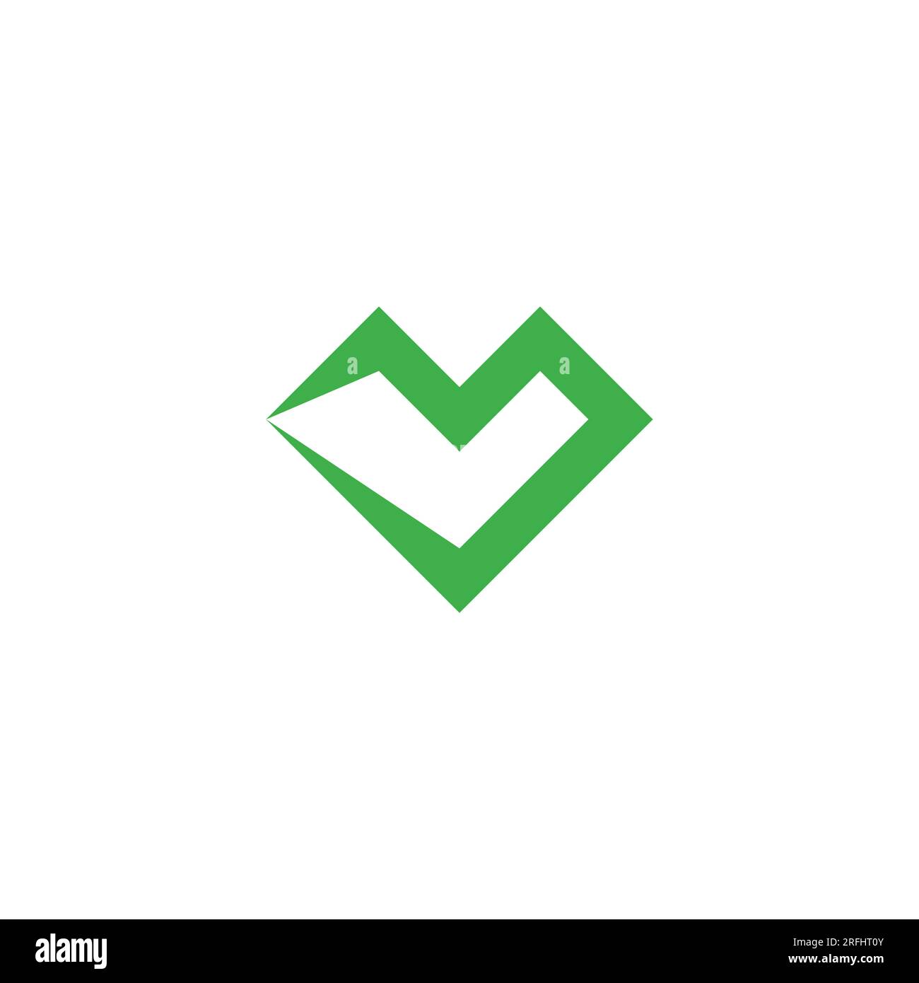 Vektor mit dem Motiv „m Mountain smaragdgrün“ Stock Vektor