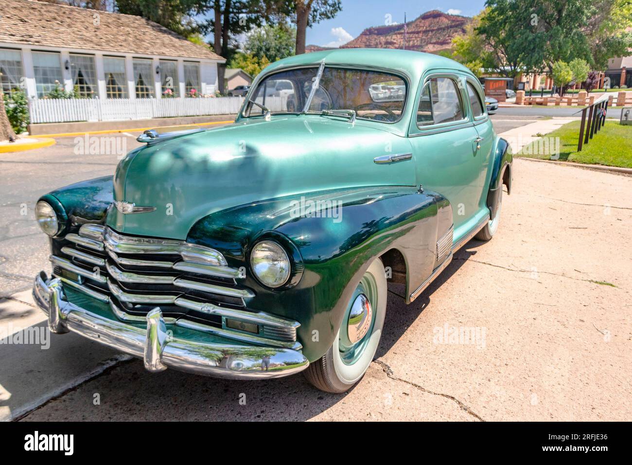 chevrolet Fleetmaster Style Master Coupé 1947 in Kanab, utah Stockfoto