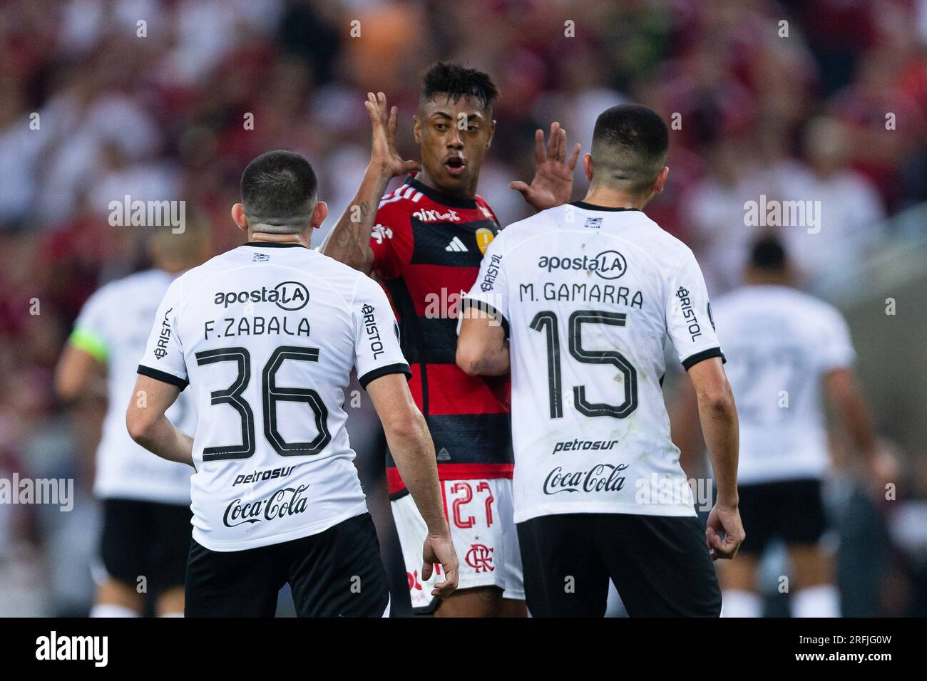 BRUNO HENRIQUE von Flamengo während des Spiels zwischen Flamengo und Olimpia als Teil der Copa Libertadores da America 2023 im Maracana Stadium am 03. August 2023 in Rio de Janeiro, Brasilien. Stockfoto