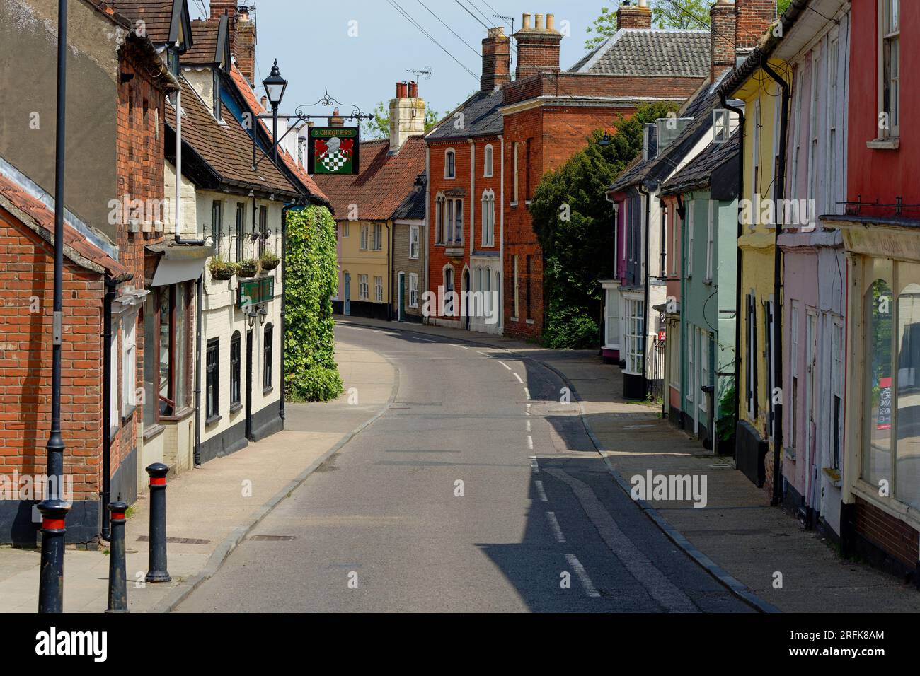 Bridge Street in Bungay, Suffolk, England, Großbritannien Stockfoto