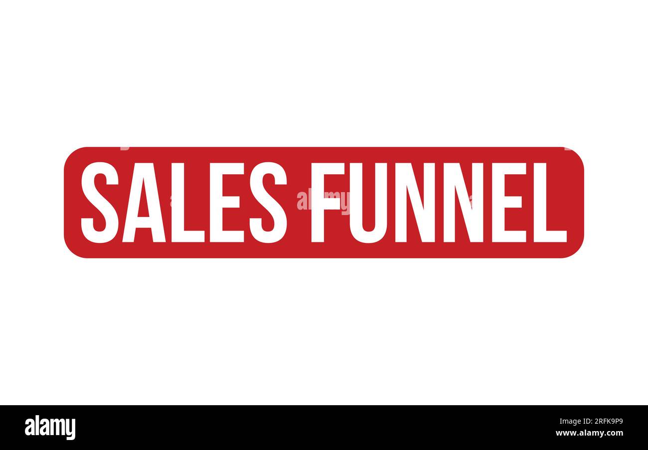 Vektor Für Gummistempelabdichtung Im Verkaufstrichter Stock Vektor