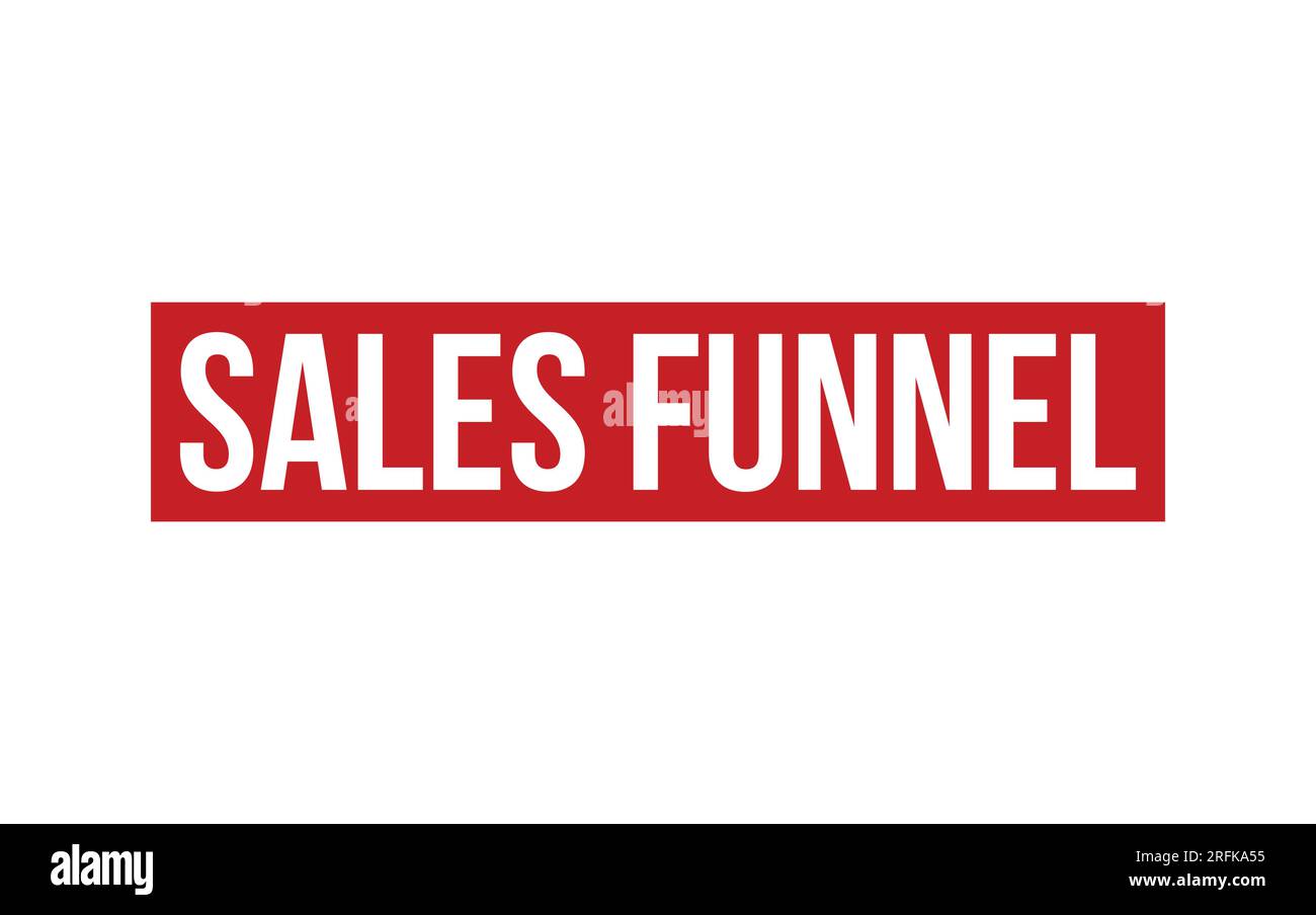 Vektor Für Gummistempelabdichtung Im Verkaufstrichter Stock Vektor