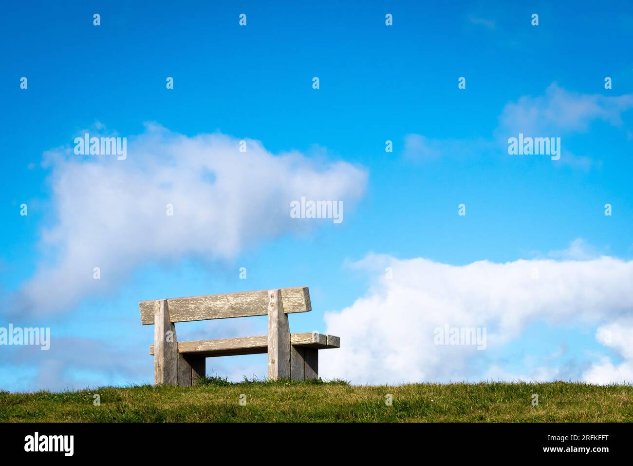 Sitz auf Hill, Island Bay, Wellington, North Island, Neuseeland Stockfoto