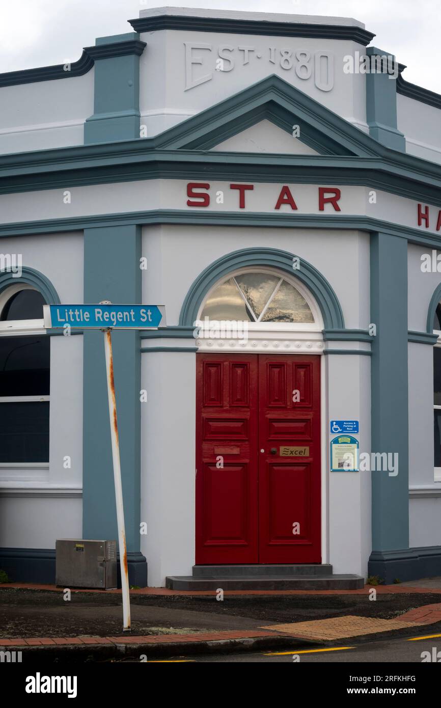 Hawera Star Gebäude, Hawera, Taranaki, Nordinsel, Neuseeland Stockfoto