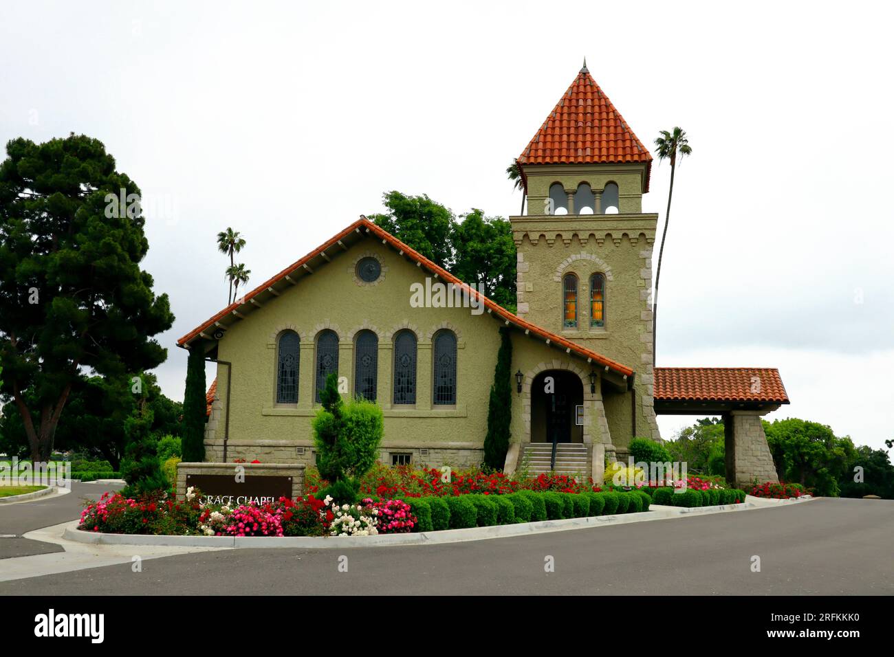 Inglewood (Los Angeles), Kalifornien: Inglewood Park Cemetery and Mortuary, Grace Chapel Stockfoto