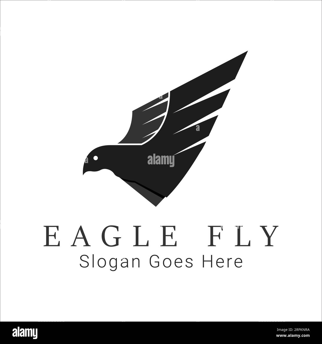 Eagle Fly Logo Design Modern Flying Wing Hawk Logo Stock Vektor