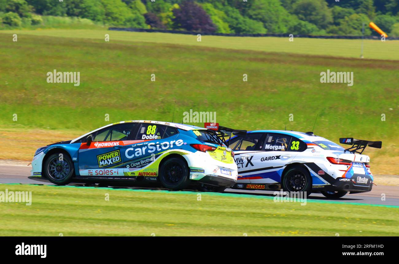 Thruxton BTCC sonntag, 4. Juni 2023 Stockfoto