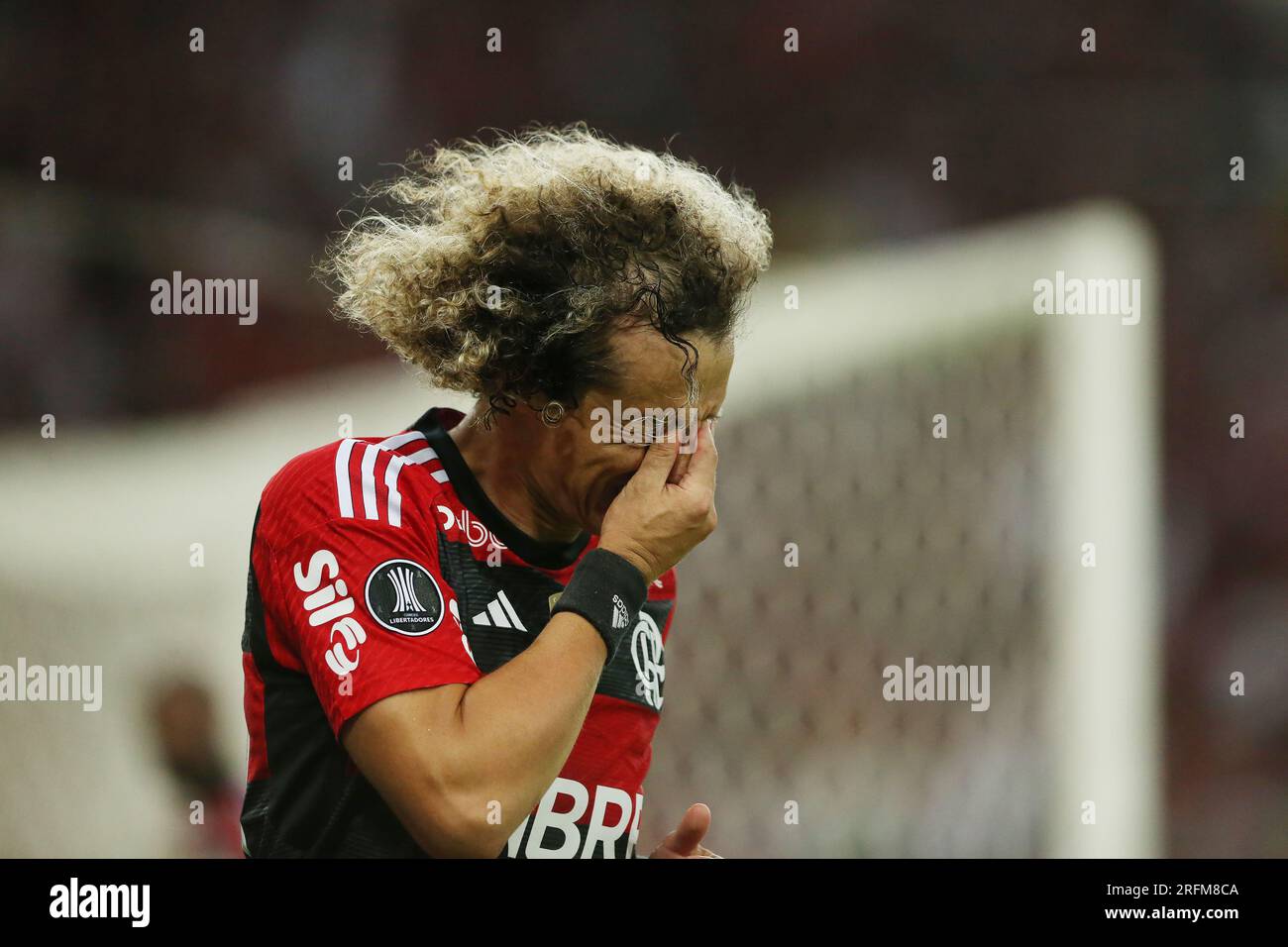 3. August 2023: Maracana Stadium, Rio de Janeiro, Brasilien. Copa Libertadores Football Flamengo gegen Olimpia; David Luiz von Flamengo Stockfoto