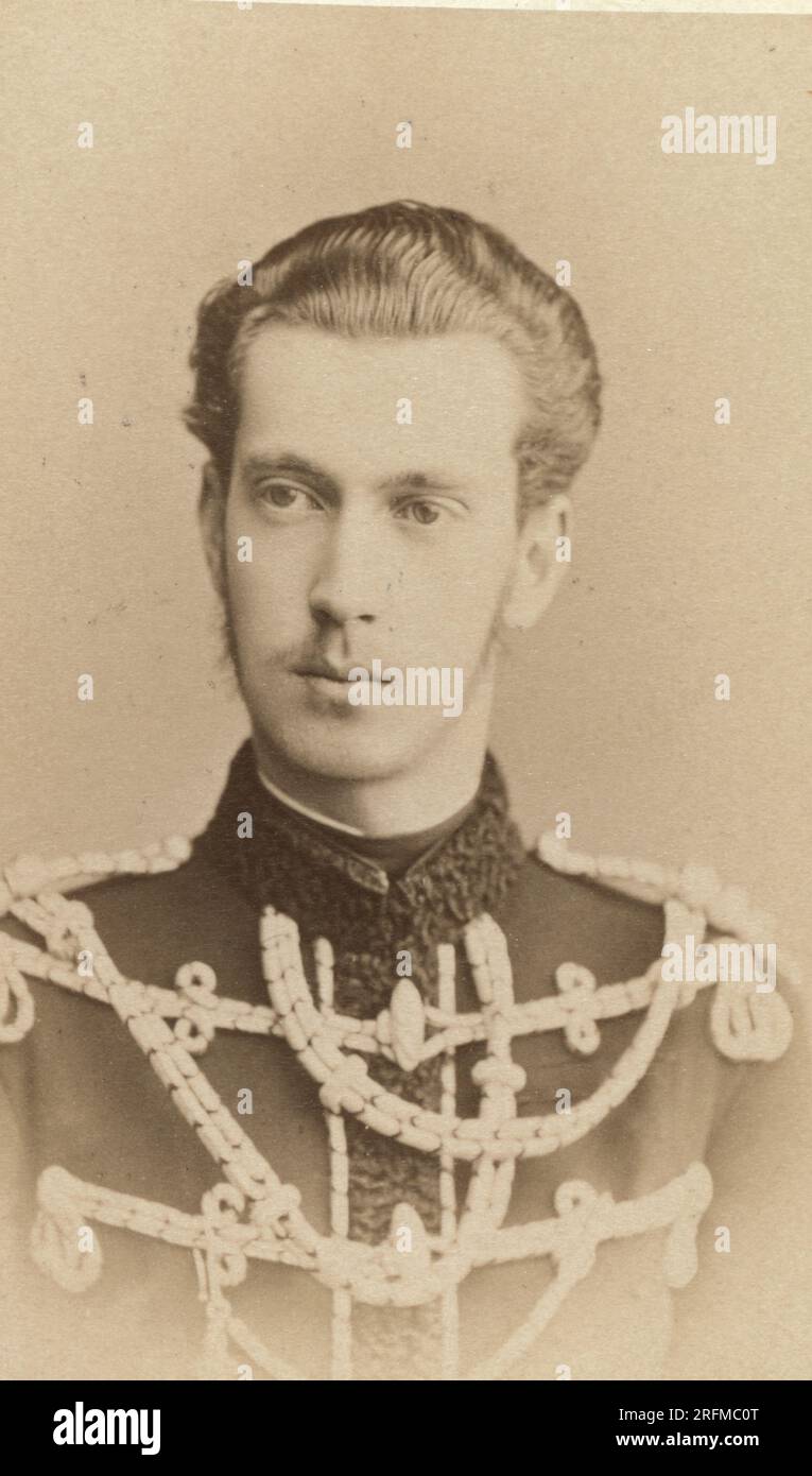 Großherzog Paul Alexandrowitsch aus Russland ( 3. Oktober 1860 N.S.- 30. Januar 1919 N.S.) war das achte Kind von Zar Alexander II. Aus Russland durch seine erste Frau Kaiserin Maria Alexandrowna Stockfoto