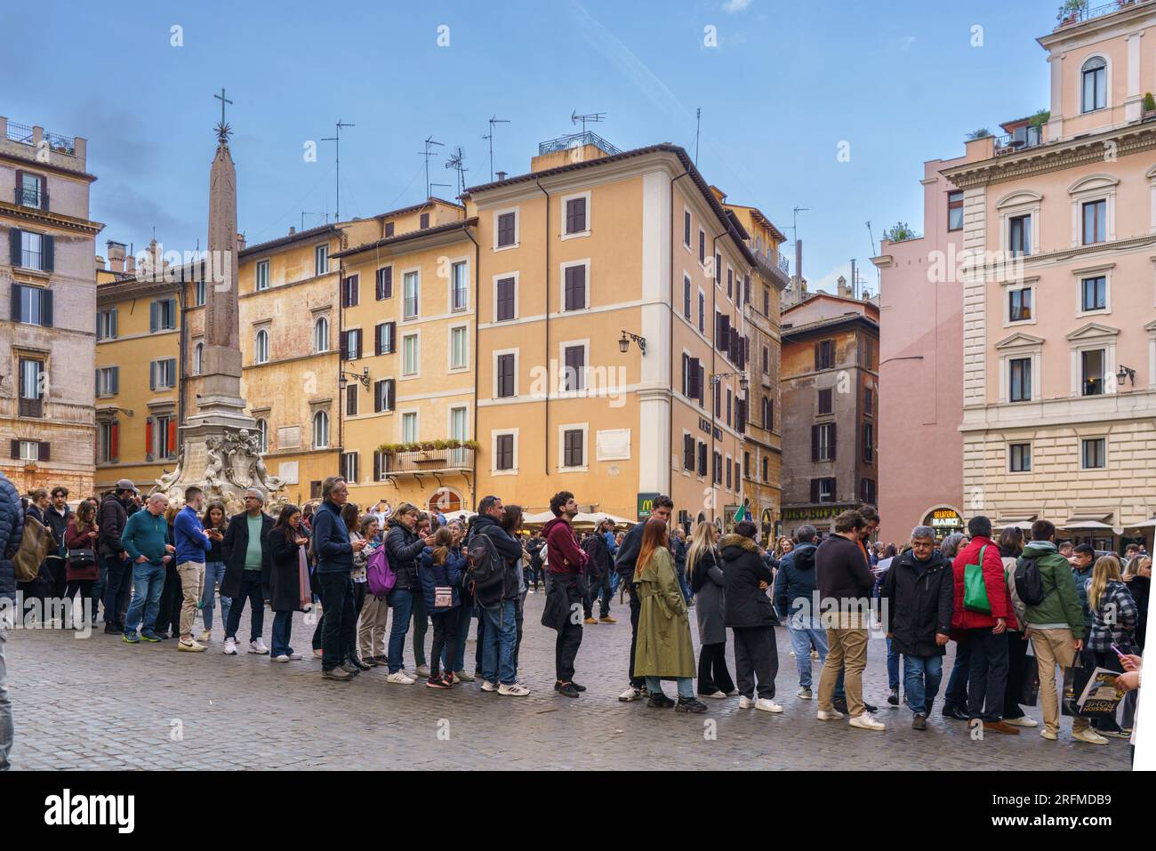 Italien, Rom, Latium, Piazza della Rotonda, Pantheon (Kirche Santa Maria Rotonda) Stockfoto