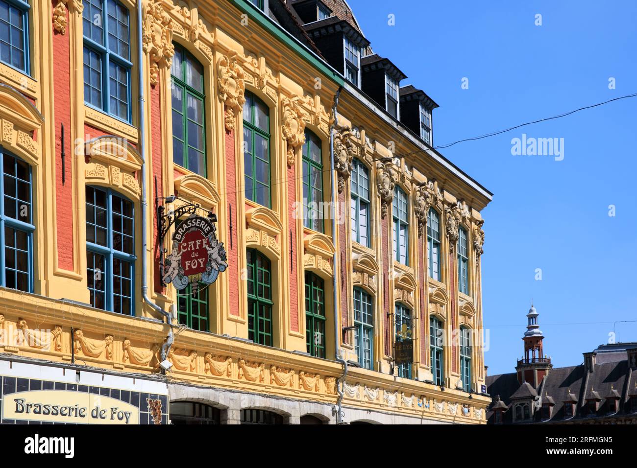 Frankreich, Region Hauts-de-France, Departement Nord, Lille, Vieux Lille, Place Rihour, Stockfoto