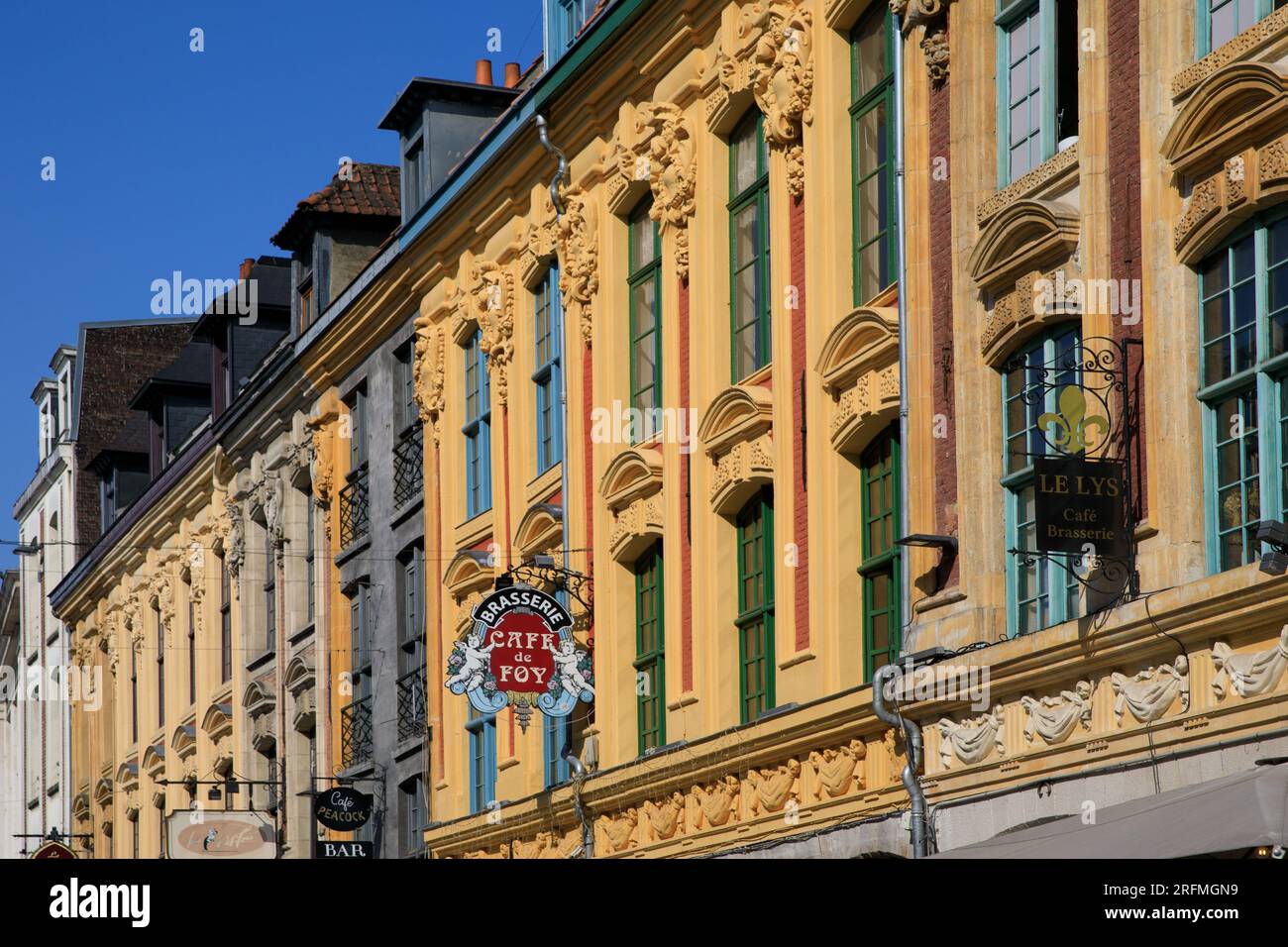 Frankreich, Region Hauts-de-France, Departement Nord, Lille, Vieux Lille, Place Rihour, Stockfoto