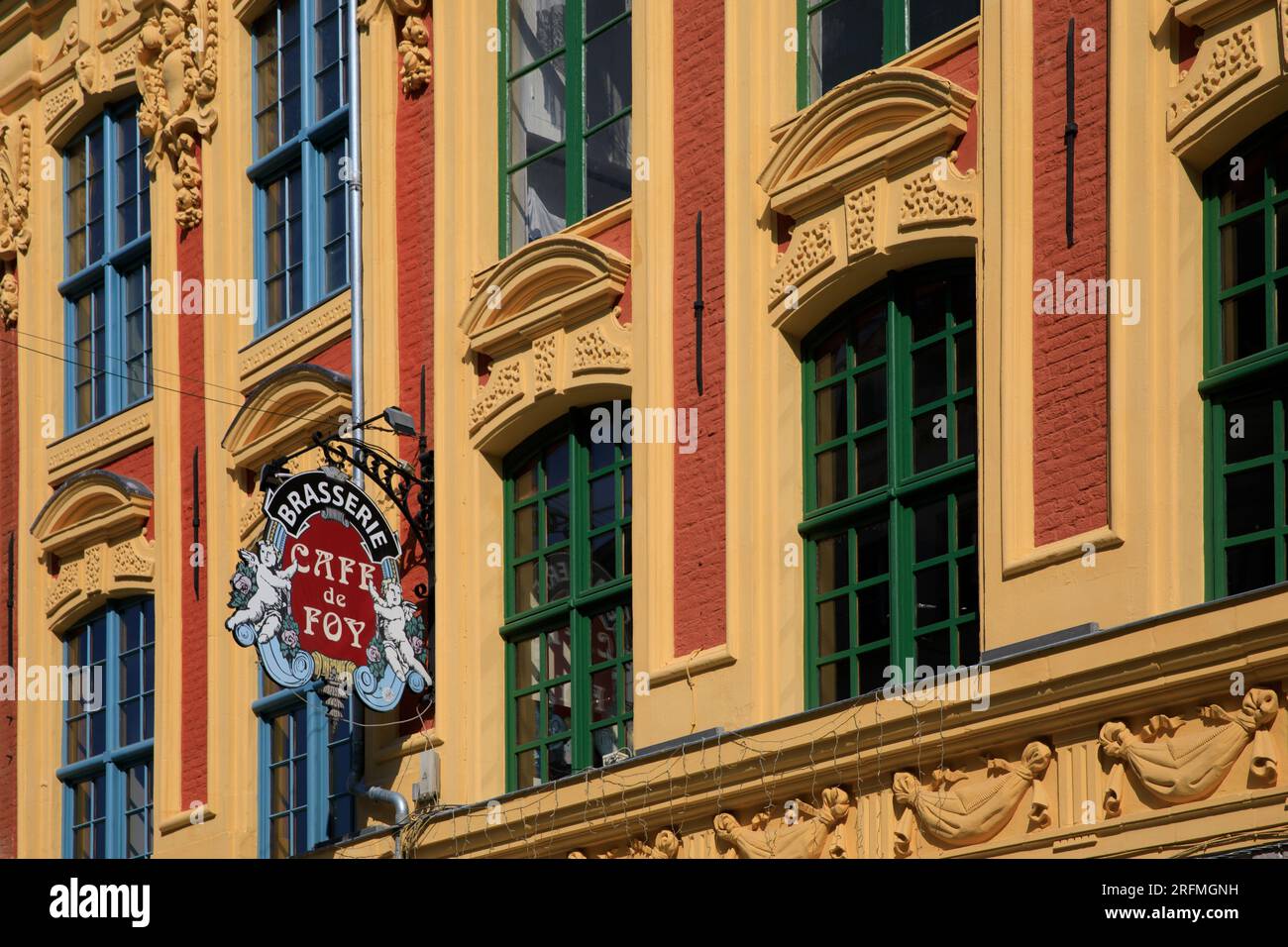 Frankreich, Region Hauts-de-France, Departement Nord, Lille, Vieux Lille, Place Rihour, Stockfoto