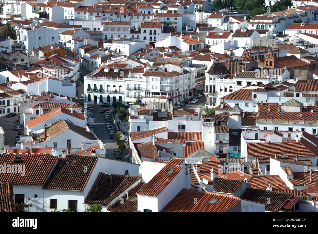 Aracena. Huelva Provinz, Andalusien, Spanien. Stockfoto