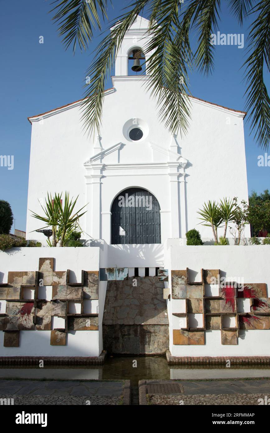 Aracena, Santo Domingo Eremitage. Provinz Huelva, Andalusien, Spanien. Stockfoto