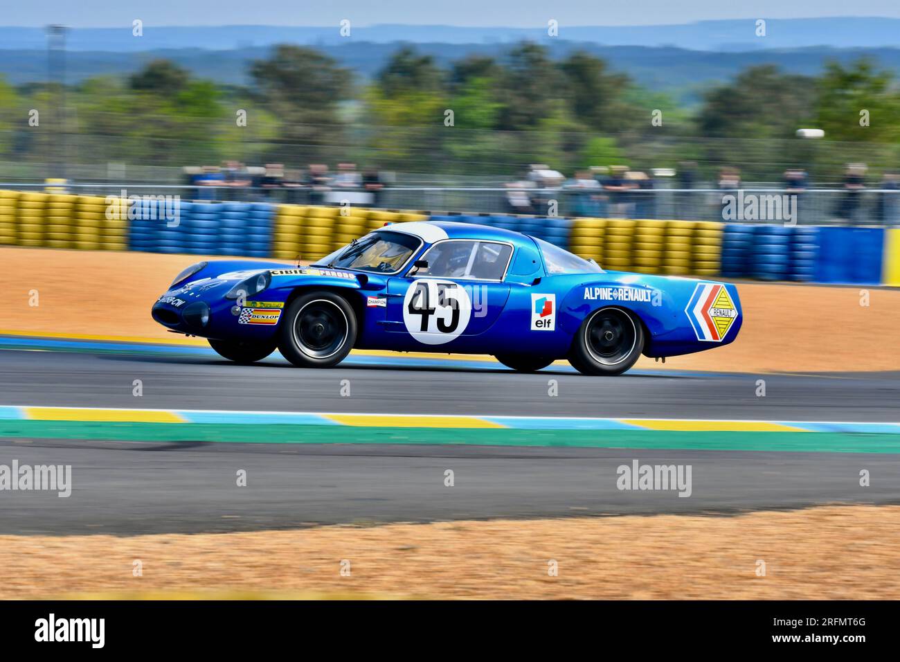 Alpine A 210 auf der Strecke Stockfoto