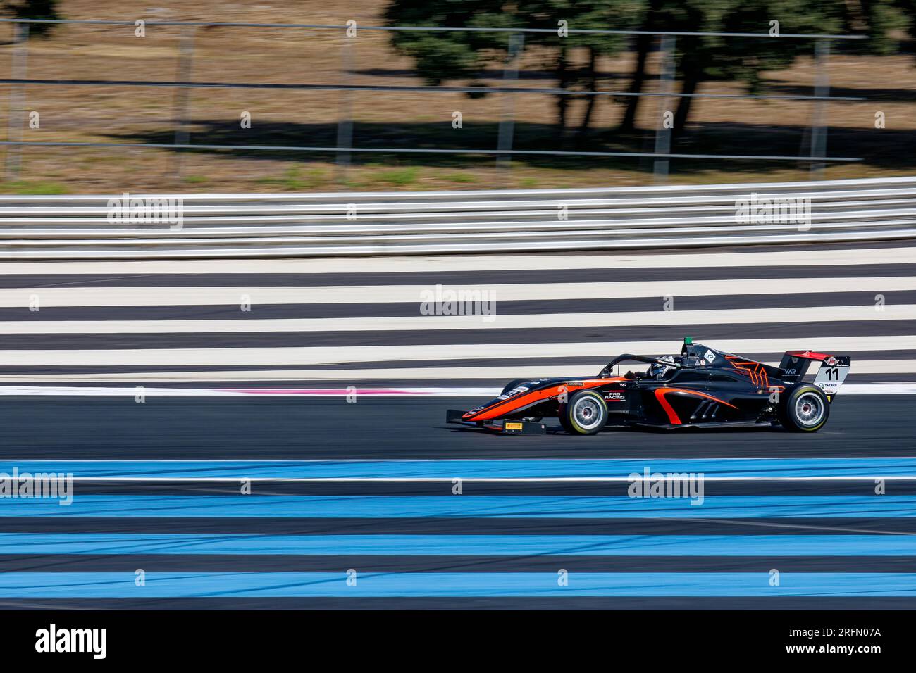 Italienische F4-Meisterschaft im Circuit Paul Ricard, Castellet, FRANKREICH, 22/07/2023 Florent 'MrCrash' B.. Stockfoto
