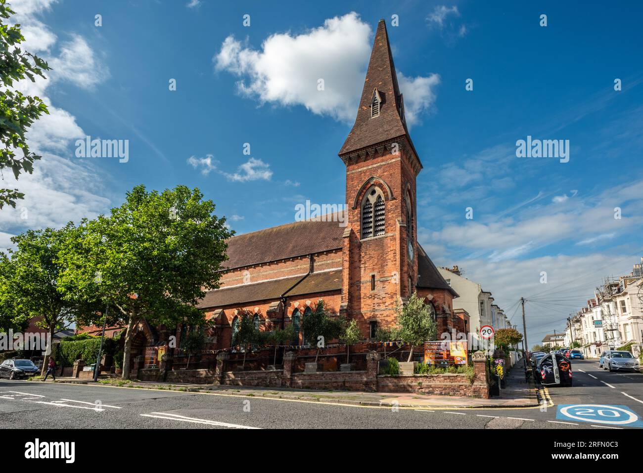 Brighton, August 4. 2023: St Luke's Prestonville Church on Old Shoreham Road Credit: Andrew Hasson/Alamy Live News Stockfoto