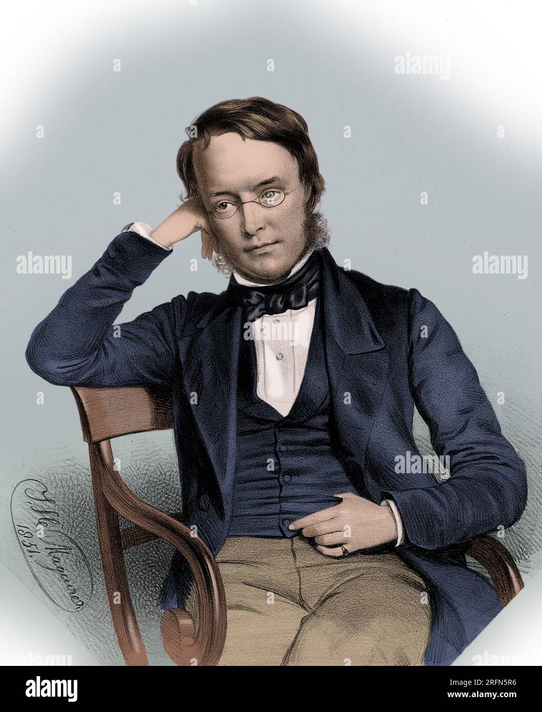 Lyon Playfair (* 1. Mai 1818 bis 29. Mai 1898) war ein britischer Wissenschaftler und liberaler Politiker. Stockfoto